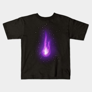 Purple fire Kids T-Shirt